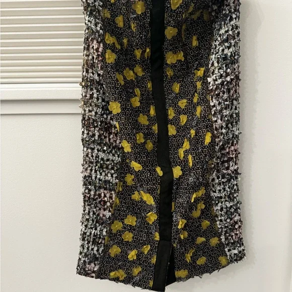 Byron Lars 3D Laser Cut Floral Pencil Skirt - Picture 6 of 8